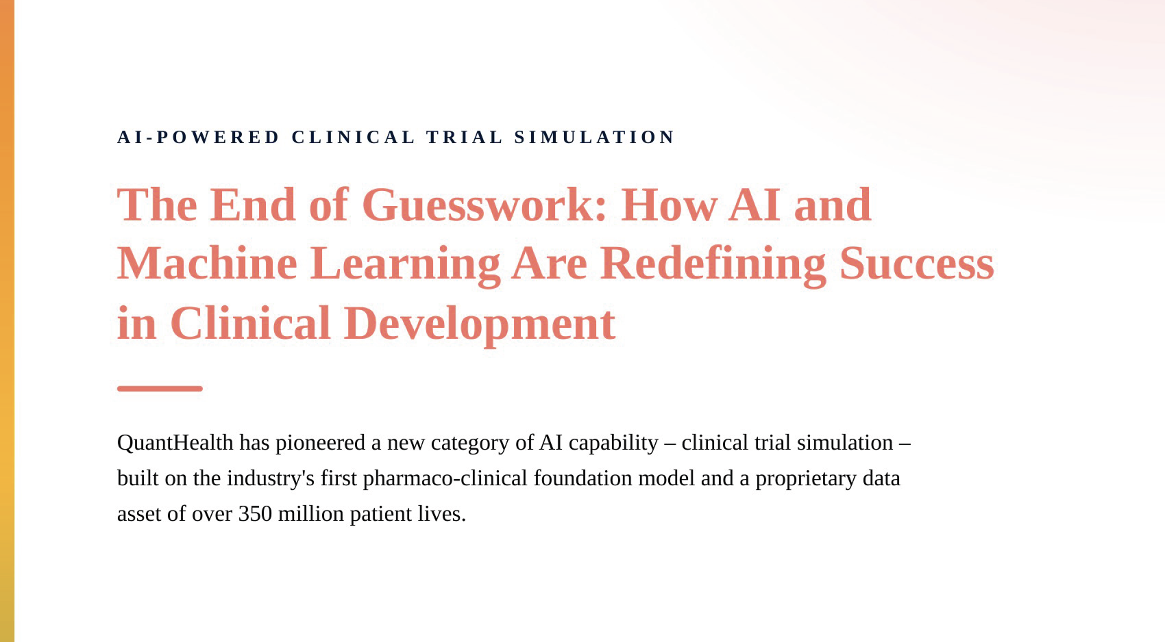 The End of Guesswork: How AI and Machine Learning Are Redefining Success in Clinical Development